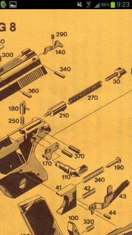 -Hola,me haría falta una foto a ser posible,del muelle percutor de esta pistola semiautomatica,para ver 80