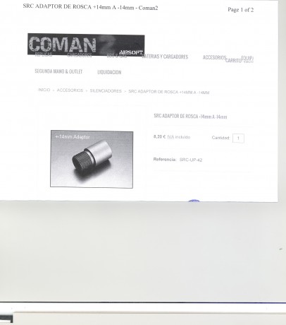hola, queria saber como se puede hacer legalmente una rosca en el cañon de un rifle 22lr para colocar 70