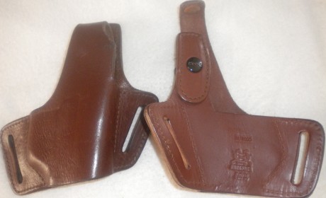 Buenas tardes:

Se vende funda de cuero tipo bikini para pistola de armazón medio, para una sig sauer 01