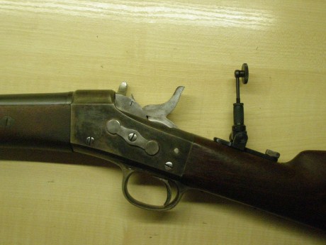 Buenas tardes,

Tengo una carabina militar original del año 1875, de sistema Rolling Block en calibre 50