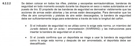 Hola, 
Alguien puede decir si en su club o campo de tiro, se esta aplicando la normativa, de uso obligatorio 100
