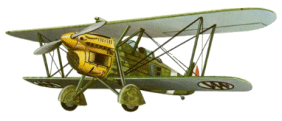 Sé que al principio de la II Guerra Mundial, habían en servicio algunos aviones biplanos (Gloster Gladiator, 170