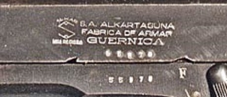  Arme de 4 ° catégorie à autorisation prefectorale. future catégorie "B" 


Pistola " GUERNICA 51
