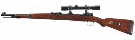   Hola
Probablemente en un Kar 98
 Mauser 98.jpg 

Échale un vistazo a esto

 Lunettes 98k.pdf 

El precio, 01