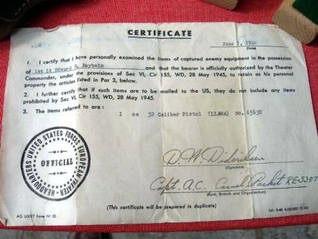 Hace unos días encontré por casualidad en una web extranjera un arma a la venta que hacía muchos años 92
