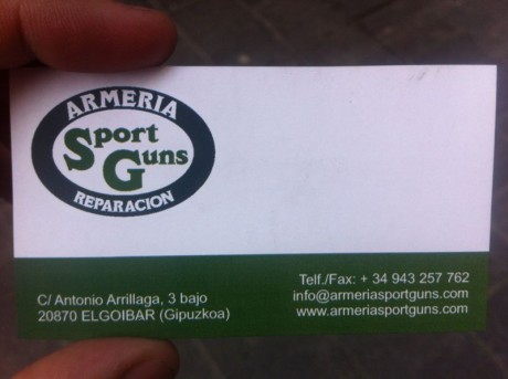Somos una armería en Elgoibar que hacemos toda clase de reparaciones de escopetas y también tenemos toda 40