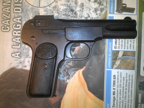Hola,

Vendo o cambio por revolver, FN 1900 calibre 7.65 guiada en F, está en muy buen estado, el estriado 02