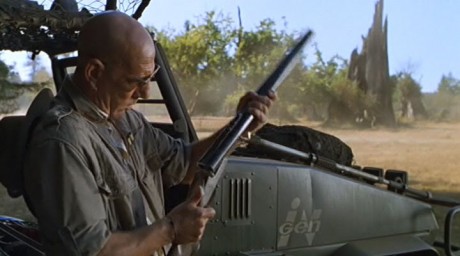 Me podéis decir cual es la marca y calibre del rifle express que sale en la peli the lost world-parque 01