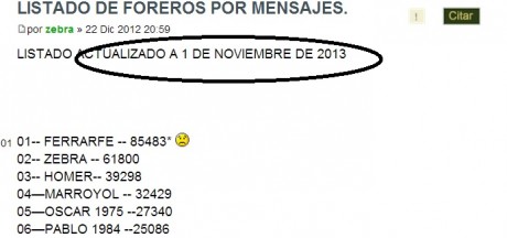 LISTADO ACTUALIZADO A 2 de Junio de 2019


01- FERRARFE -- 85537*
02- zebra -- 63580
03- homer-- 45517
04- 70
