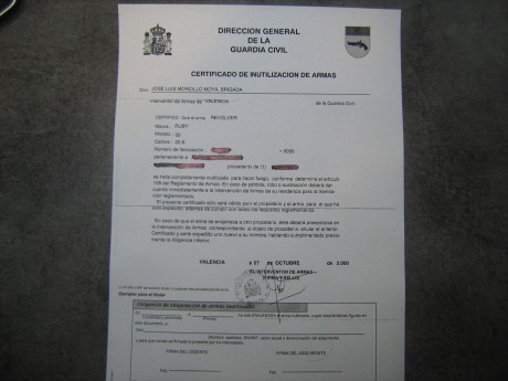buenas, pues eso que cambio un revolver Rubi Inutilizado con certificado nominal de la G.C.
Va con su 00