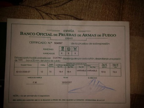 Hola a todos

Ando buscando una escopeta de plato, el hecho es que me han ofrecido una Laurona, pero no 00