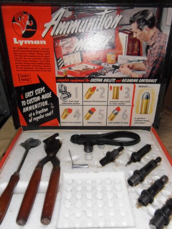Vendo la joya de mi colección de antiguos artículos de recarga el "Lyman Ammunition Maker del calibre 01