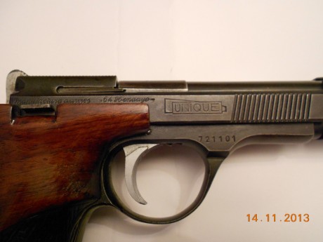 Vendo pistola UNIQUE DES 69 .22 LR, guida en F.
Me planteo abandono de la actividad.
Es una veterana pero 01