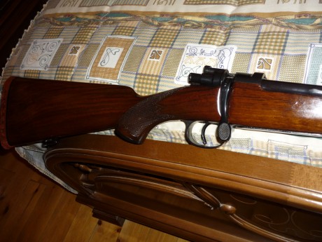 Vendo rifle Santa Barbara modelo CoruÑa A , guiado en cal. 308 winchester, totalmente impecable de todo 02