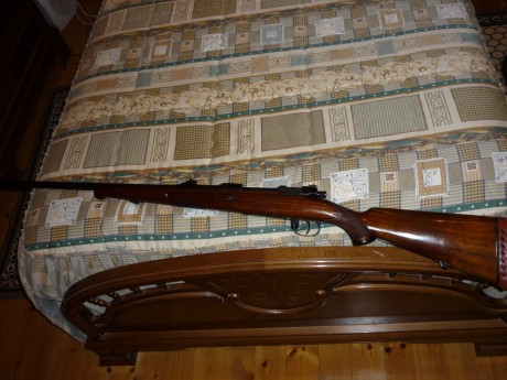 Vendo rifle Santa Barbara modelo CoruÑa A , guiado en cal. 308 winchester, totalmente impecable de todo 21