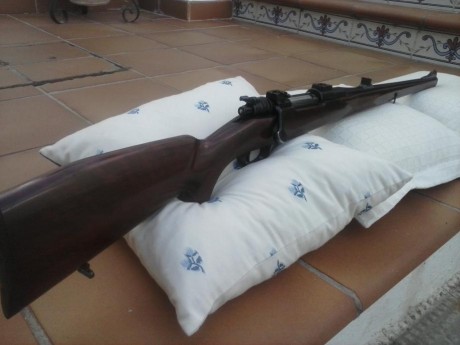Cambio rifle de cerrojo BRNO del calibre 30-06 en perfecto estado, con pelo francés y anillas y monturas 02