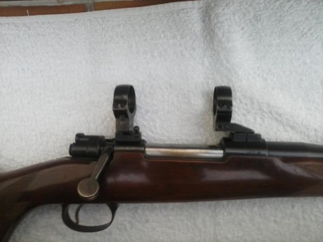Cambio rifle de cerrojo BRNO del calibre 30-06 en perfecto estado, con pelo francés y anillas y monturas 01
