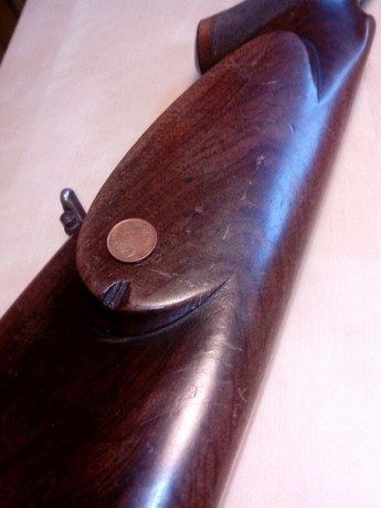 Hola, os comento un poco, dispongo de un arma, a la que en su dia se desprecndio un trocito de madera 00