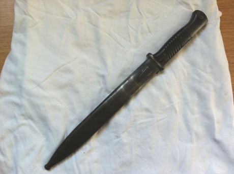 Vendo bayoneta  y vaina originales de K98, estado muy bueno, numeradas. Ambas completas con todas sus 00