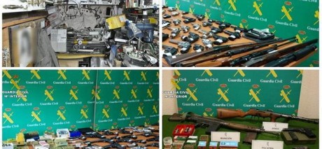 Hola compañeros:
Noticia de taller de armas clandestino que han desmantelado en Valladolid. Más de 100 40