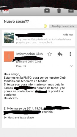 Muy buenas,

   Me acaba de llegar un email de la FMTO en la que, con muy buenas palabras, me dicen que 130