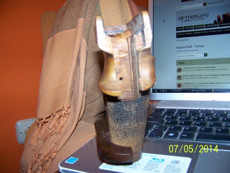 Vendo cacha Hammerli 280, talla M o L, no lo sé, pero es grande, muy poco retocada, 60 euros puesta en 00