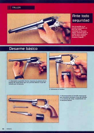 Buenas tardes, necesitaría fotografías del despiece  ( no de la vista explosiva)de un revolver Uberti-Remington 90