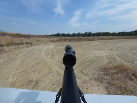 Hola,quiero mostraros una diana echa hoy mismo
en mi campo a 50 mtrs con un poco de aire y con
mi kalibr 150