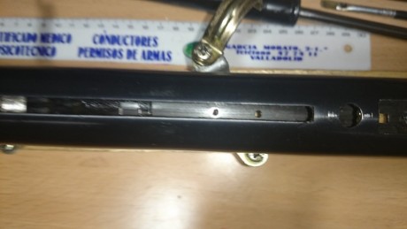 Bueno, os pongo mi sistema de amortiguacion con casette de gatillo flotante que he instalado en la cometa. 20