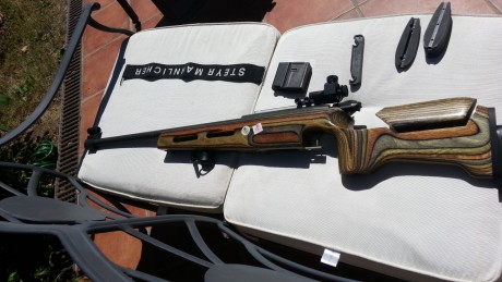 Por falta de tiempo y uso vendo que no cambio parte de mi arsenal. Aquí  Fusil Steyr Manlicher CISM cal. 01