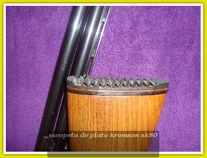 hola
vendo escopeta Kromson  modelo sk80 para plato
calibre 12/70
cañones 74 cm   ( 1 y 2 estrellas)
posibilidad 11