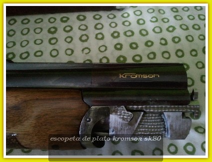 hola
vendo escopeta Kromson  modelo sk80 para plato
calibre 12/70
cañones 74 cm   ( 1 y 2 estrellas)
posibilidad 22