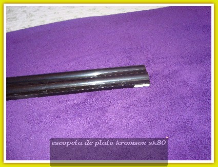 hola
vendo escopeta Kromson  modelo sk80 para plato
calibre 12/70
cañones 74 cm   ( 1 y 2 estrellas)
posibilidad 41