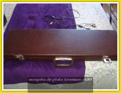 hola
vendo escopeta Kromson  modelo sk80 para plato
calibre 12/70
cañones 74 cm   ( 1 y 2 estrellas)
posibilidad 70