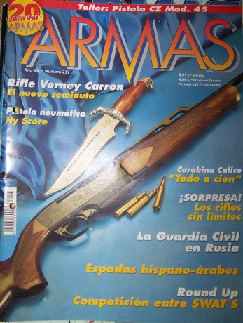  OFERTA;El que me compre todas las revistas, el précio final será 20€+envío inculuido.Revista Armas: Nº 90