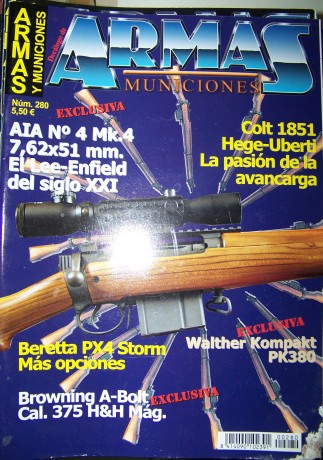  OFERTA;El que me compre todas las revistas, el précio final será 20€+envío inculuido.Revista Armas: Nº 40