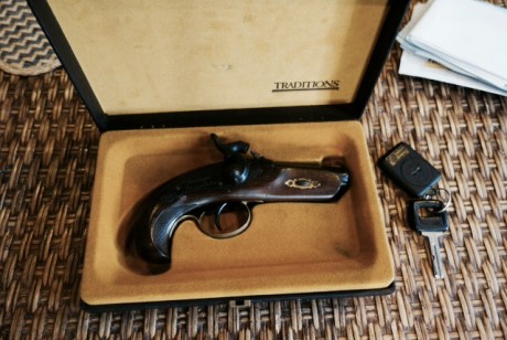Se venden dos pistolas A.M.R. calibre 44.
Nunca han disparado balas,  solo se han utilizado en recreacion 00