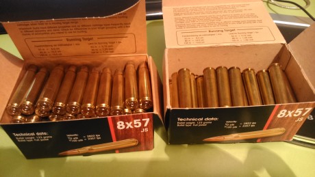 Vendo 80 vainas norma 8x57 js de un solo uso por 40 euros puestas en casa del comprador.
contacto 677729661 00