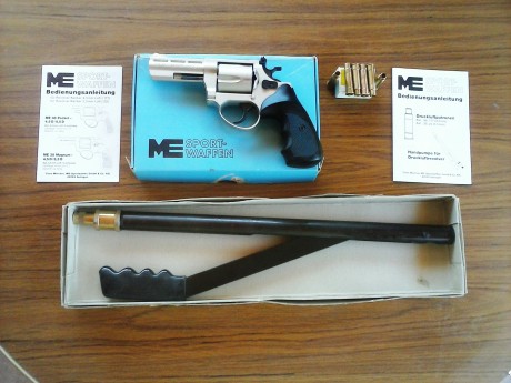 Hola a todos vendo lote sistema bacs de la casa Alemana Cuno Melcher compuesto por.
Revolver ME 38 Mágnum 00