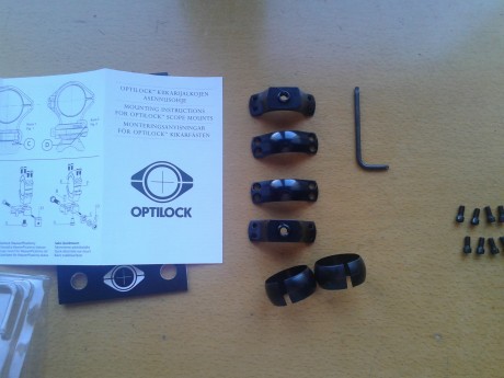 Hola a todos..
Vendo este juego de anillas de pulgada Optilock para Sako y Tikka completamente IMPECABLES 00