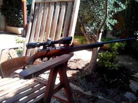 Hola compañeros un amigo vende esta maquina, es un HK 300 en 22 magnum, montura original HK y visor , 02