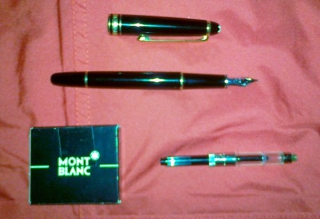  Cambio, en Madrid, Pluma Montblanc modelo Meistertuch por Carabina 22 lr   . ajustando posible diferencia.

Esta 01