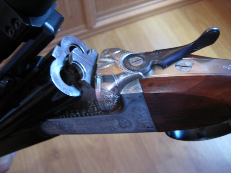 hola vendo rifle express ego calibre 7x65r expulsor con cañones de 63cms de largo lleva monturas desmontables 10