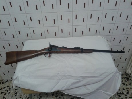 Vendo carabina springfield trapdoor de pedersoli por no usar y necesitar hacer sitio en el armero. Pido 01