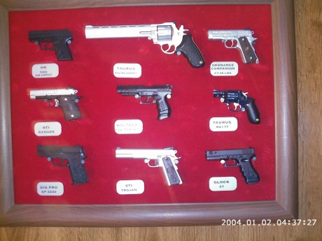 Se venden 65 miniaturas de pistolas en sus cuadros  acompañados de los libros explicativos son d ecolección 20