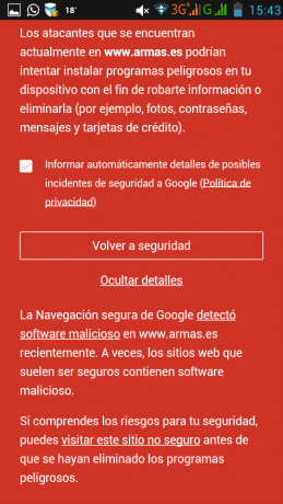 Hola,

Estamos con las mismas. Me vuelve a saltar el antivirus advirtiendome de que armas.es es una web 61