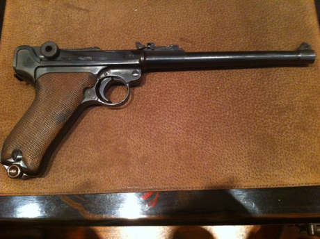 Se vende esta Luger Erfurt de artillería en estado mecanico impecable y repavonada hace muchos años con 02