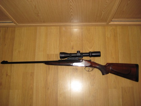 hola vendo rifle express ego calibre 7x65r expulsor con cañones de 63cms de largo lleva monturas desmontables 62