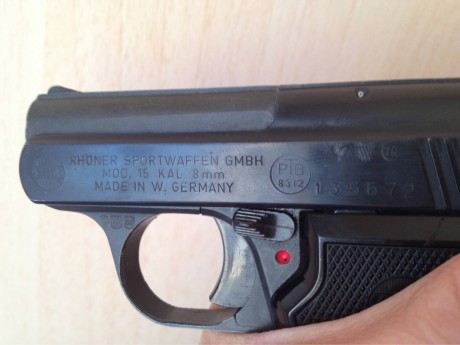 -Hola,
pongo a la venta en Tarragona esta detonadora muy pequeña de 8mm.
Solo he disparado 5 cartuchos 00