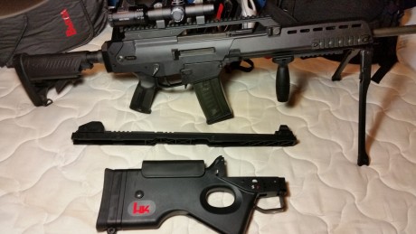kit HERA arms de segunda generación raíles en guardamanos, corto para el visor de UTG, bípode original 10
